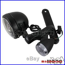 LED Auxiliary Passing Driving Fog Spot Light Turn Signal Lamp For Harley FLHX