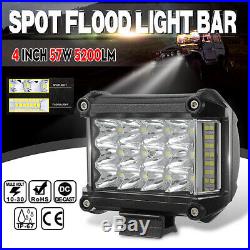 LED Car Spotlight Light Bar Flood Truck Car SUV Strobe Emergency Warning Lamp