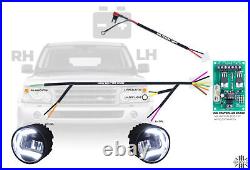 LED DRL Fog Lamps light for Discovery 3 LR3 front bumper 2in1 kit front spot