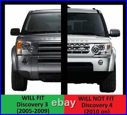 LED DRL Fog Lamps light for Discovery 3 LR3 front bumper 2in1 kit front spot
