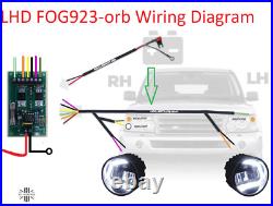 LED DRL Fog Lamps light for Discovery 3 LR3 front bumper 2in1 kit front spot
