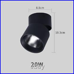 LED Downlight Foldable Ceiling Spotlight 220V 10/15/20W Surface Mounted Lamp