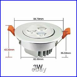 LED Einbau-Strahler Spot IP44 Bad ultra-flach Einbau-Leuchte Lampe 6er 3W