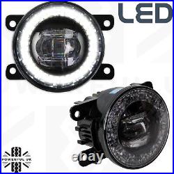 LED Fog+DRL Lamp light for LandRover Freelander 2 angel eye front bumper spot 90