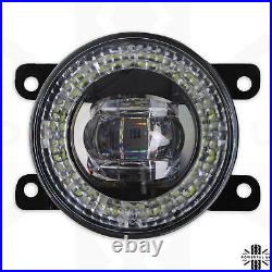 LED Fog+DRL Lamp light for LandRover Freelander 2 angel eye front bumper spot 90