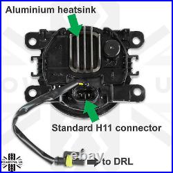 LED Fog+DRL Lamp light for LandRover Freelander 2 angel eye front bumper spot 90