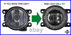 LED Fog+DRL Lamp light for LandRover Freelander 2 angel eye front bumper spot 90