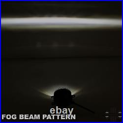 LED Fog+DRL Lamp light for LandRover Freelander 2 angel eye front bumper spot 90
