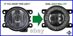 LED Front Fog+DRL Lamp bumper light for LandRover Discovery 4 angel eye spot L R