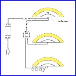 LED Kitchen Light Sensor Set Built-In Recessed Spotlight