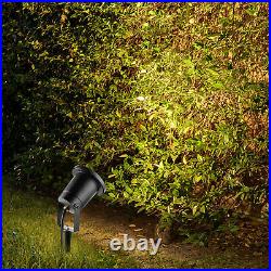 LED Outdoor Garden Yard Spike Light Spotlight IP65 GU10 Mains Ground Lamp + Bulb