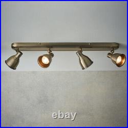 LED Tilting Ceiling SpotlightAntique Brass4 Bulb Bar Kitchen Island Downlight