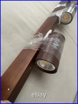 Lamp 5x Spot Lights GU10 Ceiling Real Timber Walnut Oak Wood