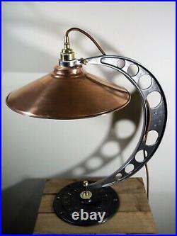 Large Unique Vintage Industrial/Steampunk/Aviator Adjustable Table/Desk Lamp