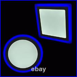 Led Ceiling Lighting Recessed Panel Down Spot Light lamp Bulb Cool White + Blue