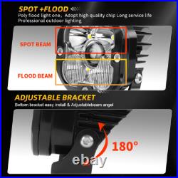 Led Work Light Bar Spot Flood Fog Driving Lamp Offroad Car Truck Suv Atv 12v 24v