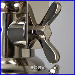 Litecraft Holly Diner Ceiling Pendant Farmhouse Style 1 Light Polished Chrome