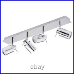 Litecraft Hugo Spotlight Plate, Bar & Wall Bathroom IP44 Fitting Chrome