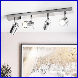 Litecraft Hugo Spotlight Plate, Bar & Wall Bathroom IP44 Fitting Chrome