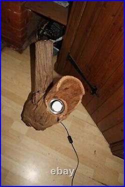 Log floor lamp led spot light for internal use