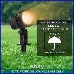 Low Voltage LED Landscape Spot Lights Garden Garden Lamp Fixture Waterproof 8Pcs