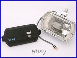 Lucas LR8 New Chrome 12V Square Spot Light / Spot Lamp & Removable Cover, LDB306