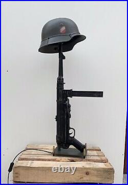 MP40 gun lamp helmet Wehrmacht german stahlhelm pistol Ak47