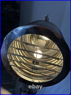 Majestic Nautical tripod floor lamp. Chrome. Large (RRP £450)