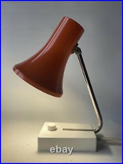 Mid Century Modern Pfaffle Leuchten Bedside Lamp x2 Vtg 60s 70s Danish MCM era