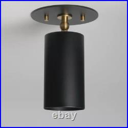 Modern Brass Ceiling Spotlight Adjustable Flush Mount Minimalist Lamp
