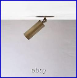 Modern Brass Spot Light Fixture Ceiling Wall Sconce Adjustable Directional Lamp
