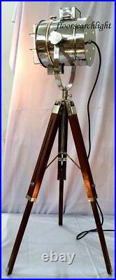 Modern Designer Studio Tripod Floor Lamp Nautical Searchlight Spot Light