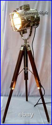 Modern Designer Studio Tripod Floor Lamp Nautical Searchlight Spot Light