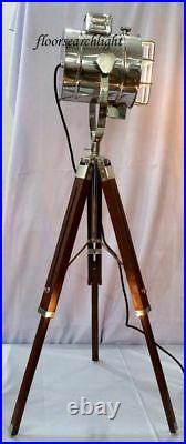 Modern Designer Studio Tripod Floor Lamp Nautical Searchlight Spot Light