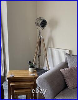 Modern Spot Light Nautical Adjustable Tripod Studio Searchlight Decor Modern Spot Light Nautical Adjustable Tripod Studio Searchlight Decor