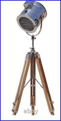 Modern Spot Light Nautical Adjustable Tripod Studio Searchlight Decor Modern Spot Light Nautical Adjustable Tripod Studio Searchlight Decor