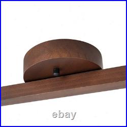 Modern Walnut LED 4-Light Track Lighting 360° Directional Spotlights For Kitchen