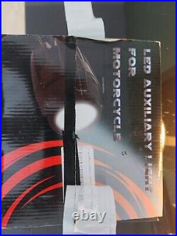Motorcycle Led Auxiliary Fog Spot Light Lamp Honda Triumph BMW KTM YAMAHA SUZUKI