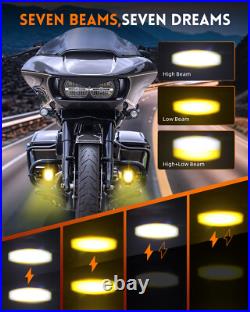 Motorcycle Led Auxiliary Fog Spot Light Lamp Honda Triumph BMW KTM YAMAHA SUZUKI