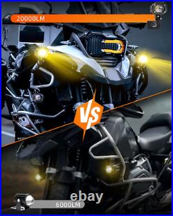 Motorcycle Led Auxiliary Fog Spot Light Lamp Honda Triumph BMW KTM YAMAHA SUZUKI