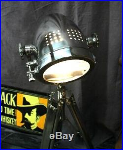 Movie Spotlight Floor Lamp Chrome & Adjust Height Legs Quality Light Fixture