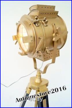 Nautical Antique Search Light Floor Lamp Designer Spot light Tripod Lamp Gift