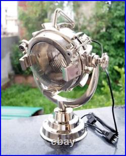 Nautical Chrome Table Lamp Search light Spotlight Lamp Light Home/Office Décor