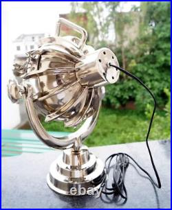 Nautical Chrome Table Lamp Search light Spotlight Lamp Light Home/Office Décor