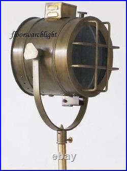 Nautical Floor Lamp Designer Antique Finish Searchlight Studio Tripod Spot Light