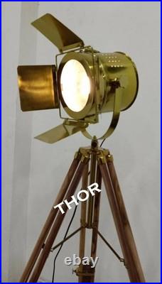 Nautical Floor Lamp Ship Spot Light Tripod Stand Home Decor designer