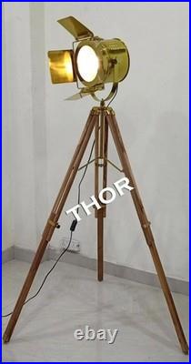 Nautical Floor Lamp Ship Spot Light Tripod Stand Home Decor designer