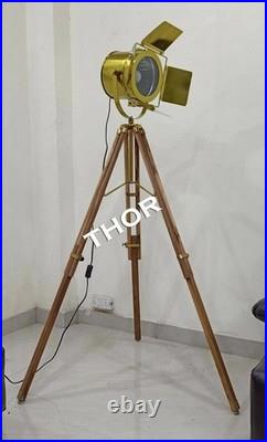 Nautical Floor Lamp Ship Spot Light Tripod Stand Home Decor designer