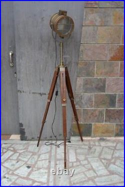 Nautical Floor Spotlight With tripod Stand Spot Light For Home Office Decor