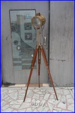 Nautical Floor Spotlight With tripod Stand Spot Light For Home Office Decor